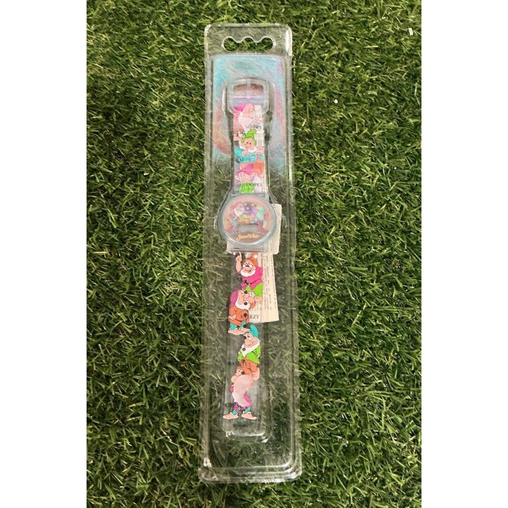 Vintage Disney Snow White Seven Dwarfs Digital Watch New in Original Packaging